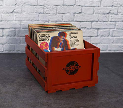 Crosley AC1004A-NA Record Storage Crate Holds up to 75 Albums, Natural - Awesomesince84