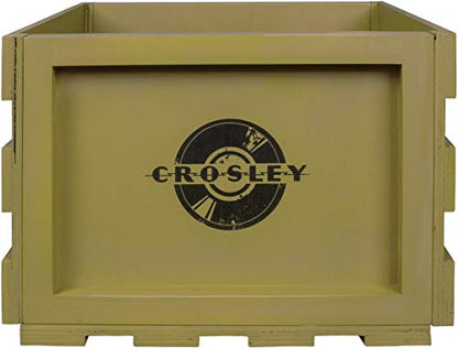 Crosley AC1004A-NA Record Storage Crate Holds up to 75 Albums, Natural - Awesomesince84