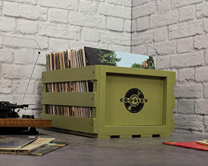 Crosley AC1004A-NA Record Storage Crate Holds up to 75 Albums, Natural - Awesomesince84