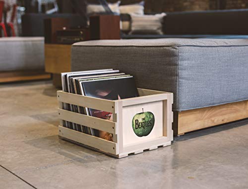 Crosley AC1004A-NA Record Storage Crate Holds up to 75 Albums, Natural - Awesomesince84