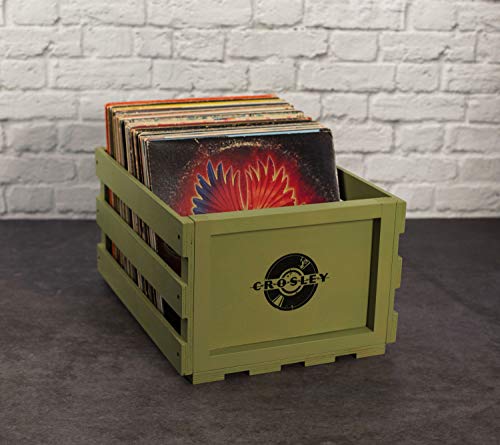 Crosley AC1004A-NA Record Storage Crate Holds up to 75 Albums, Natural - Awesomesince84