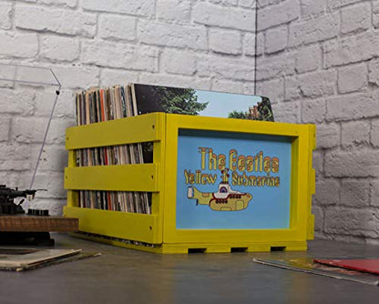 Crosley AC1004A-NA Record Storage Crate Holds up to 75 Albums, Natural - Awesomesince84