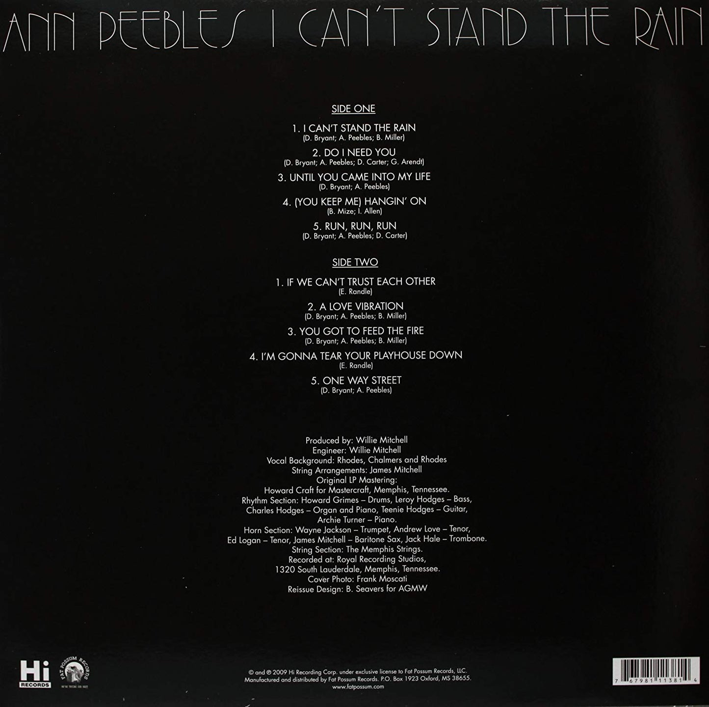 Ann Peebles ‎– I Can't Stand The Rain