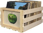 Crosley AC1004A-NA Record Storage Crate Holds up to 75 Albums, Natural - Awesomesince84