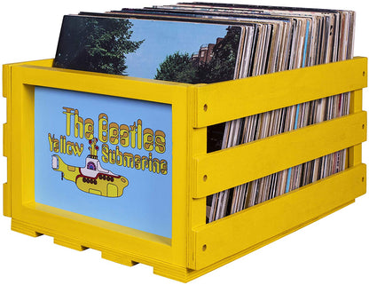 Crosley AC1004A-NA Record Storage Crate Holds up to 75 Albums, Natural - Awesomesince84